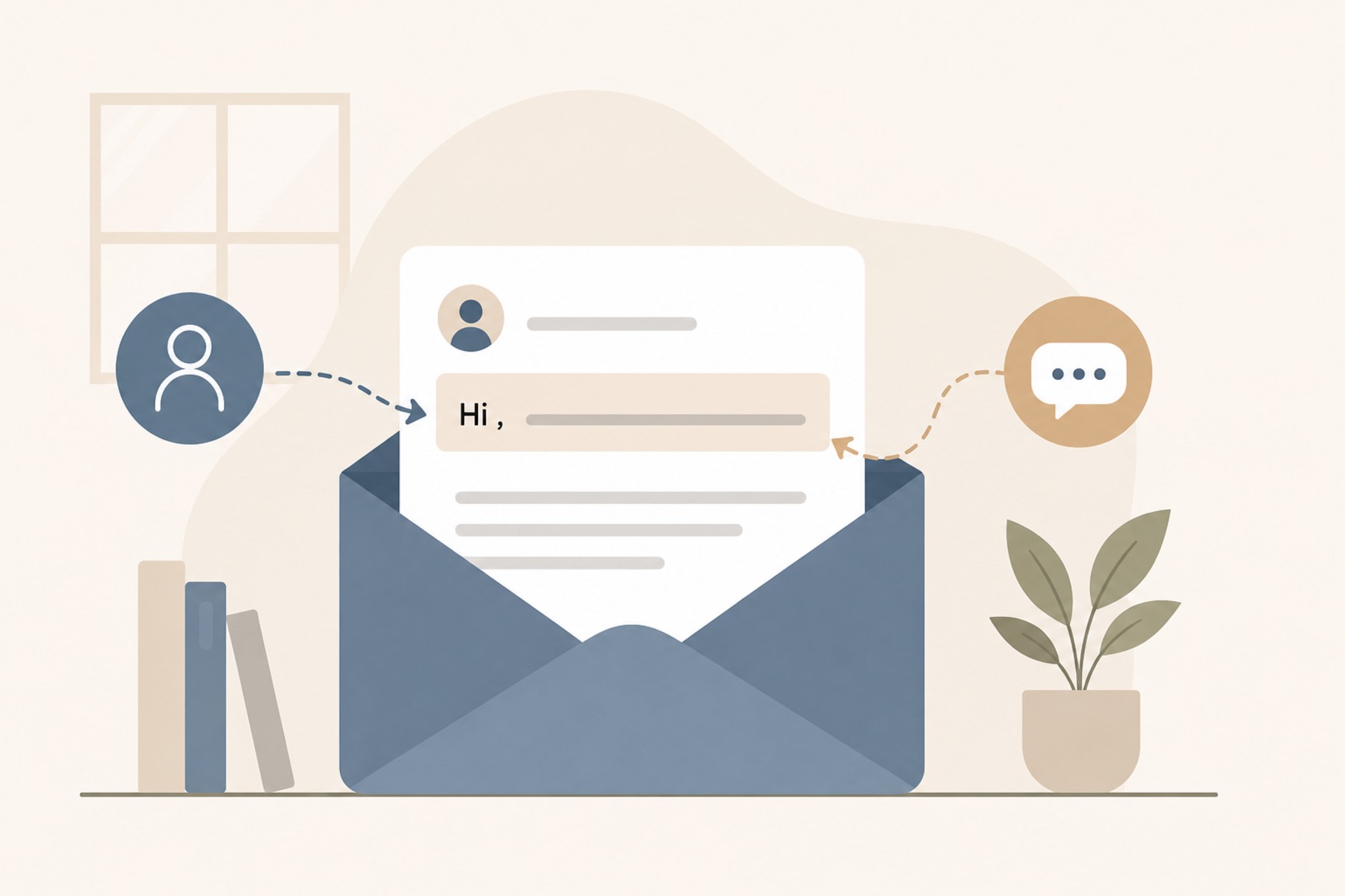 "The Greeting and Opening Sentence part." — shown in an illustrative format.