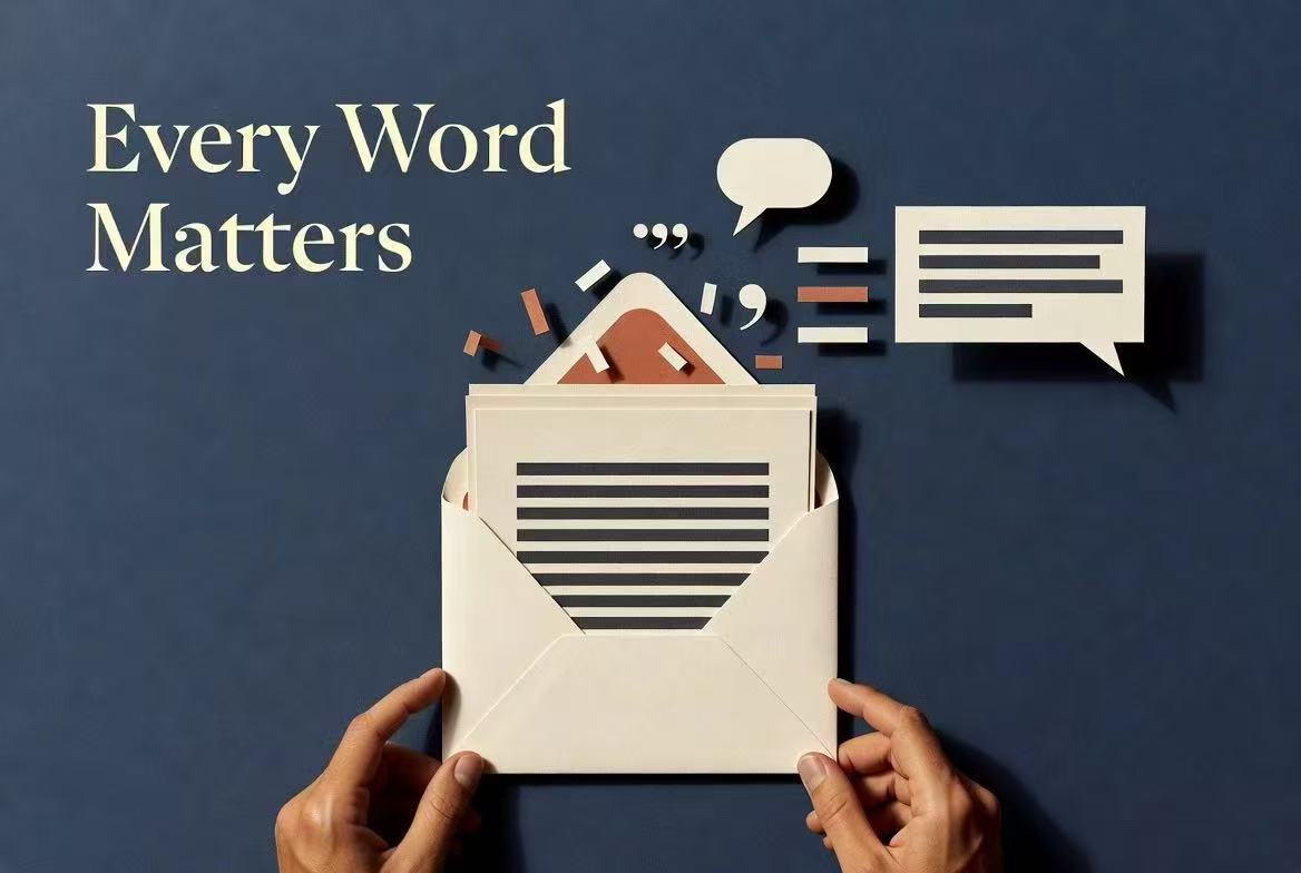 A professional email structure with a clear subject line, greeting, and message body.