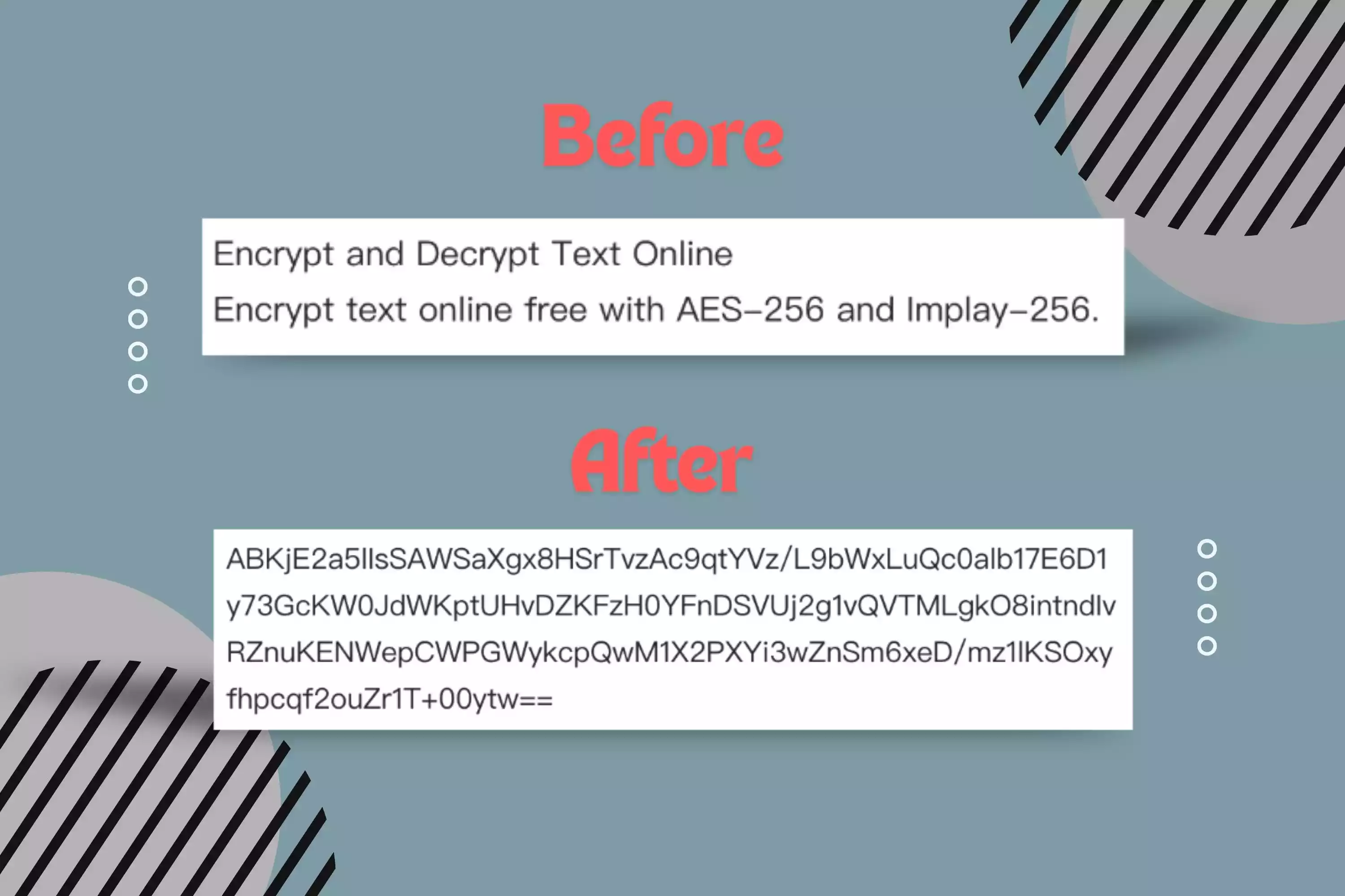 What encrypted text looks like after browser-based encryption