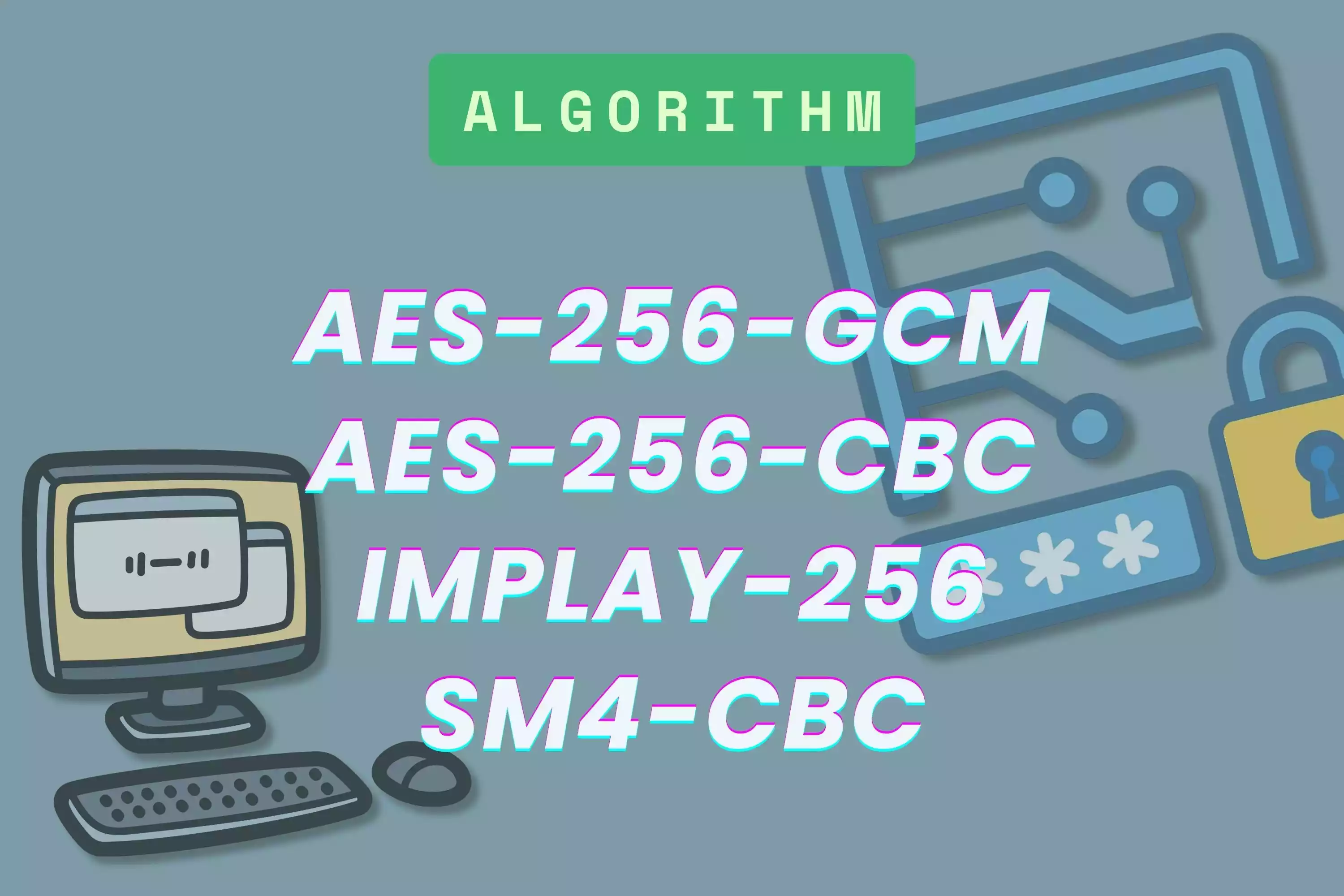 Multiple text encryption options for different security and compatibility needs
