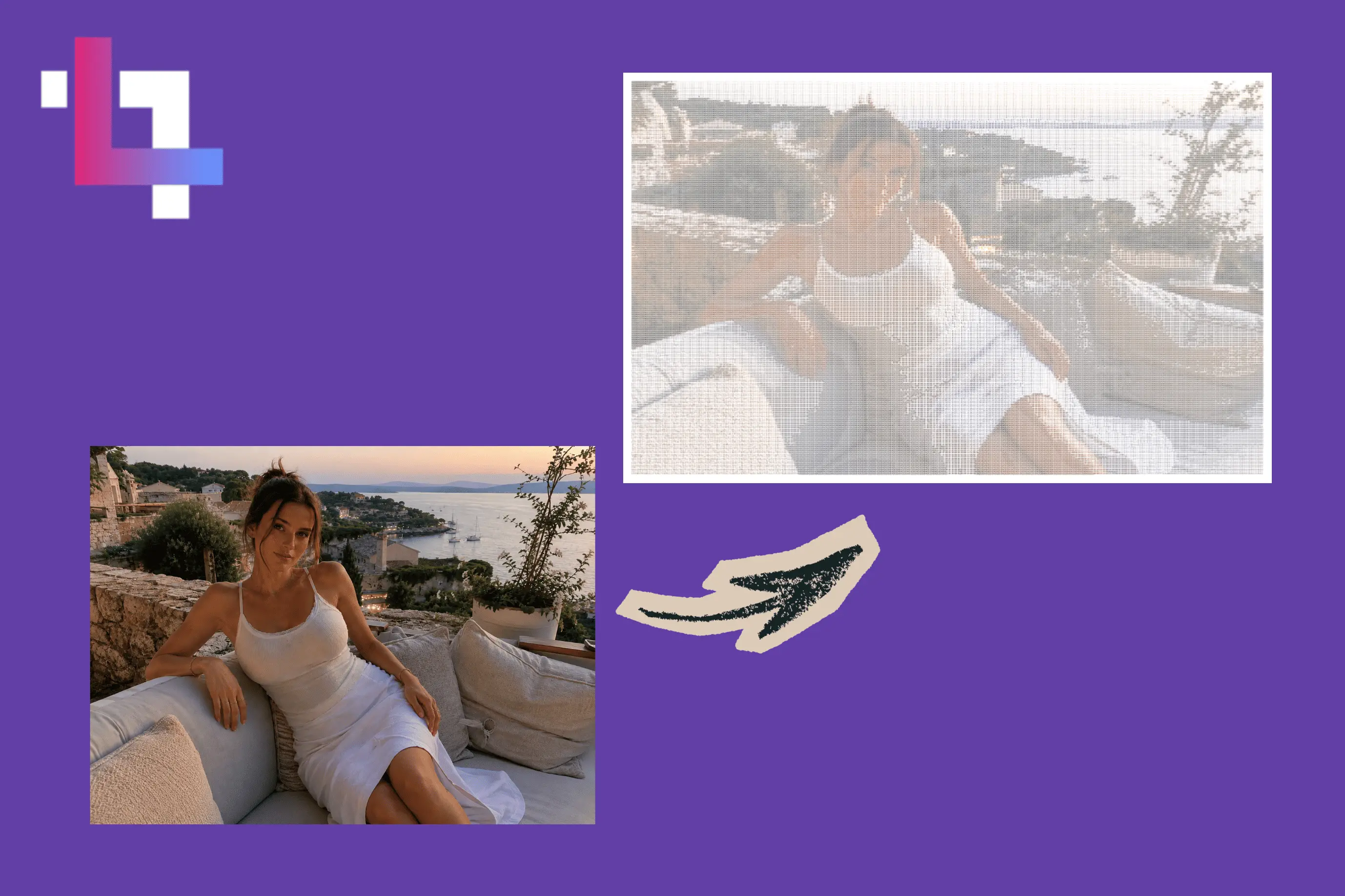 Image to ASCII tool preview for converting pictures into text art
