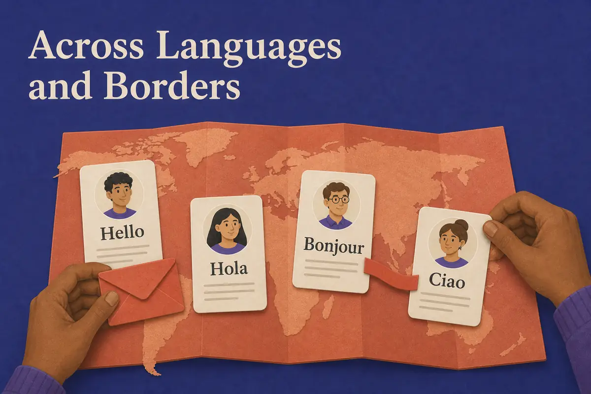 Multilingual AI email communication
